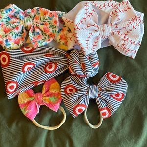 Lot of 5 baby bows